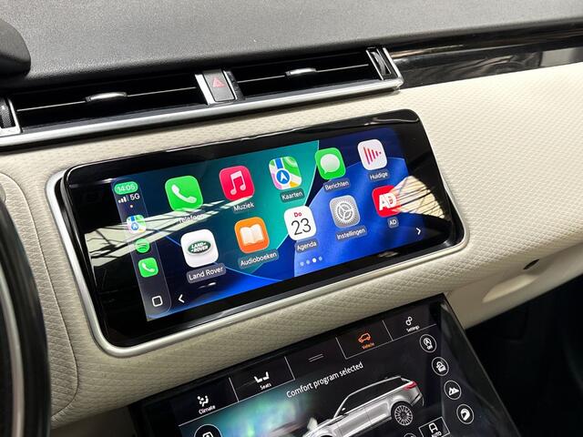 Land Rover Velar Range Rover 2.0 I4 AWD R-Dynamic HSE 241Pk Automaat (PANORAMADAK, LUCHTVERING, VIRTUAL COCKPIT, APPLE CARPLAY, GROOT NAVI, STUUR/STOELVERWARMING, CAMERA, MEMORY SEATS, ELEK ACHTERKLEP, NIEUWSTAAT)
