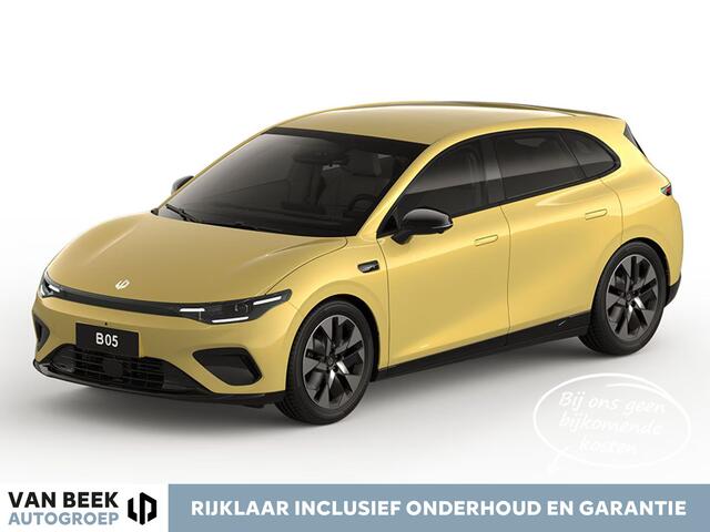 Leapmotor B05 ProMax Design 67.1 kWh | Voorraad ! | Lightning Yellow | 482 KM WLTP | Panoramadak | Stoelverwarming | Keyless