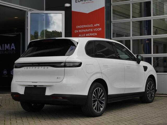 Leapmotor B10 Design ProMax 67.1 kWh Wltp 434km | 750kg trekgewicht | Stoel en stuur verwarming | 360 graden camera | Lederen bekleding | Panoramadak | Led | Regensensor | Sfeerverlichting | Elektrisch verstelbare voorstoelen