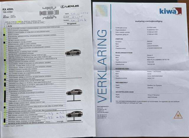 Lexus RX 450hL 4WD Premium / 7 PERS / GARANTIE / SCHUIFDAK /CAMERA /