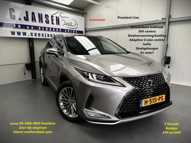 Lexus RX 450h 4WD President Line 1e eigenaar! Origineel nederlandse auto! NAP! | Achterbank verwarmd | Climate Control | Isofix-bevestigingspunten voor kinderzitjes
