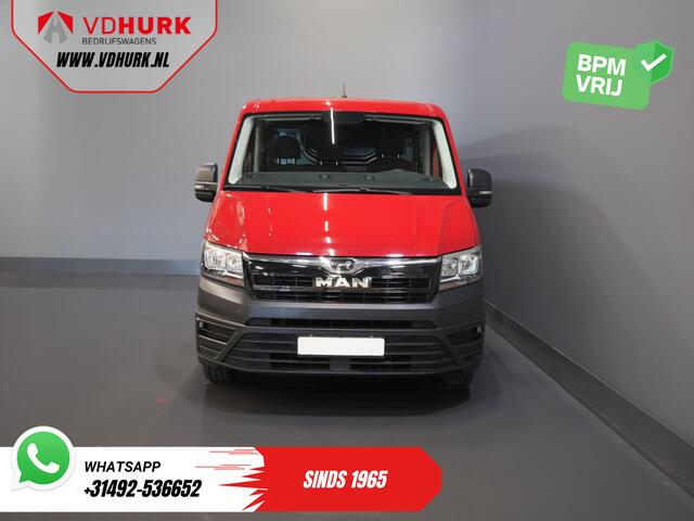 MAN TGE 2.0 TDI L3H2 BPM VRIJ! 3 Pers./ 2.5t Trekverm./ Carplay/ Betimmerd/ Cruise/ Navi/ Camera