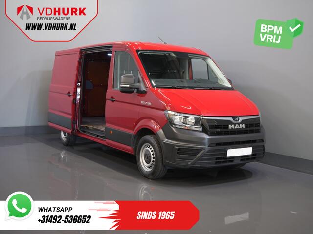 MAN TGE 2.0 TDI L3H2 BPM VRIJ! 3 Pers./ 2.5t Trekverm./ Carplay/ Betimmerd/ Cruise/ Navi/ Camera