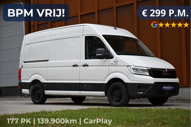MAN TGE 3.180 2.0 BiTDI 177PK L3H3 Automaat | CarPlay | Cruise | ¤ 299 P.M.