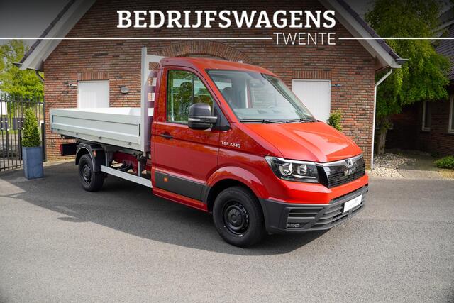 MAN TGE 2.0 TDI 140 pk 3-Zijdige Kipper / Open Laadbak Airco Apple Carplay/App Connect, Cruise Control, 3-Zits, LxBxH 350x204x40 cm, BPM vrij