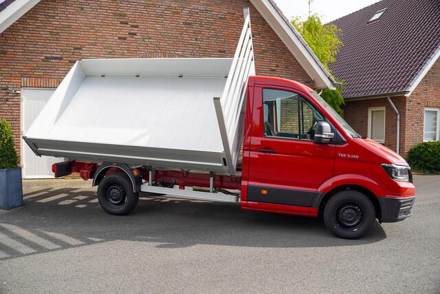 MAN TGE 2.0 TDI 140 pk 3-Zijdige Kipper / Open Laadbak Airco Apple Carplay/App Connect, Cruise Control, 3-Zits, LxBxH 350x204x40 cm, BPM vrij