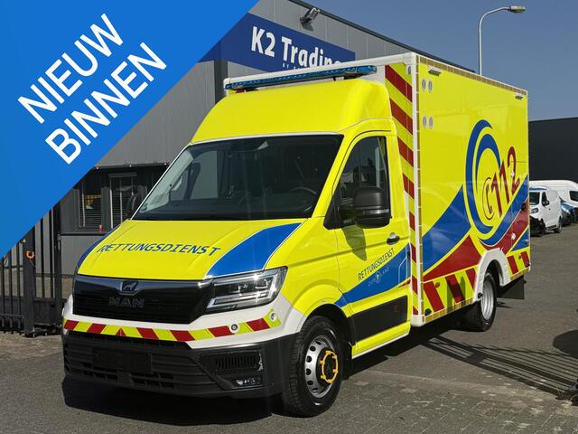 MAN TGE 180pk Automaat 50 AMBULANCE INCL STRYKER BRANCARD VB Luchtvering
