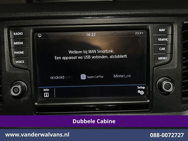 MAN TGE 2.0 177pk Pick Up Dubbele Cabine 3500kg Trekhaak Open Laadbak Euro6 Airco | 6-Zits | Camera | Navigatie | Apple Carplay Android Auto, Cruisecontrol, Chauffeursstoel