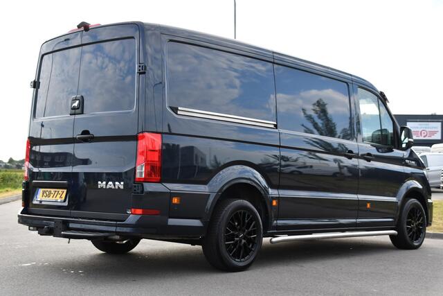 MAN TGE 3.140 35 2.0 L3H3 PB Edition Adaptieve Cruise, Camera, Carplay, LED, 2 x Schuifdeur, Clima, Stoelverwarming, Automaat, Sensoren, Trekhaak, 140pk, Uniek!