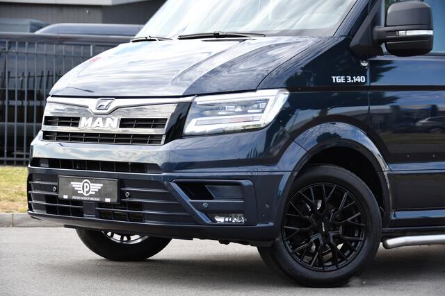 MAN TGE 3.140 35 2.0 L3H3 PB Edition Adaptieve Cruise, Camera, Carplay, LED, 2 x Schuifdeur, Clima, Stoelverwarming, Automaat, Sensoren, Trekhaak, 140pk, Uniek!