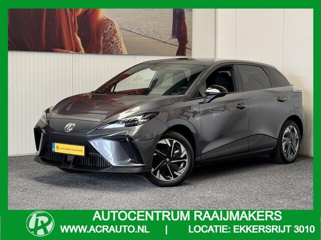 MG 4 MG4 ELECTRIC COMFORT LONG RANGE 64 KW 204 PK FABRIEKGARANTIE TOT 3031 !!! NAVIGATIE ADAPTIVE CRUISE CONTROL APPLE CARPLAY/ANDROID 360 CAMERA STOEL EN STUURVERWARMING DODEHOEKSENSOREN RIJSTROOKSENSOREN KEYLESS GO ZEER MOOI !! NIEUW BINNEN