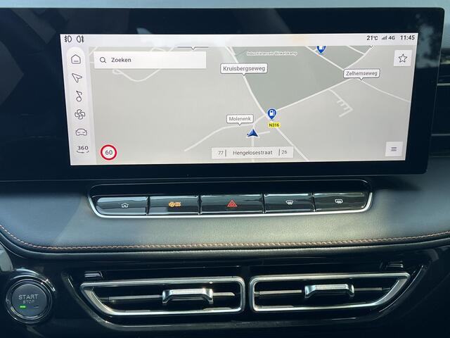 MG HS 1.5 Full Hybrid+ Luxury / Fabrieksgarantie tot 12-2032<150.000 km / Stuur- & Stoelverwarming / Elektrische achterklep / Camera 360° / Apple Carplay Android Auto / Adaptief cruise control / Draadloze telefoon lader / Keyless Entry/Start / 19" LM wielen /