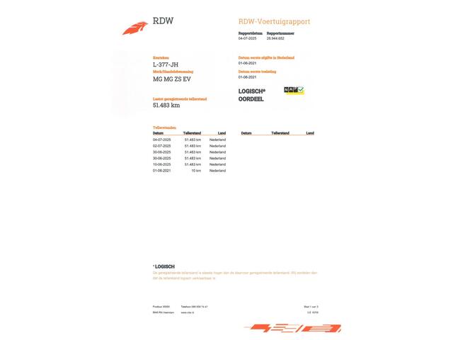 MG ZS MG EV Luxury 45 kWh 3-Fase 1e-Eig. & Dealer-Onderh. BOVAG-Garantie. NL-Auto..