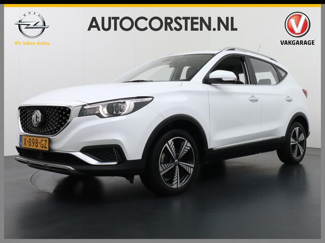 MG ZS AUT. EV Leder Pano-dak Adaptive-Cruise Apple Carplay Android Luxury Navi Camera Airco DAB+ EV45kWh Connected-Services Elec.Stoel+Verwarmd Keyless Lane/Speed Assist Bluetooth Led ESP BAS ASR Botswaarsch.Systeem Bordherkenning Lmv Pdc 3 fase laden