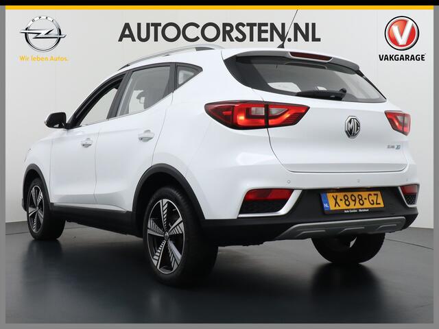 MG ZS AUT. EV Leder Pano-dak Adaptive-Cruise Apple Carplay Android Luxury Navi Camera Airco DAB+ EV45kWh Connected-Services Elec.Stoel+Verwarmd Keyless Lane/Speed Assist Bluetooth Led ESP BAS ASR Botswaarsch.Systeem Bordherkenning Lmv Pdc 3 fase laden