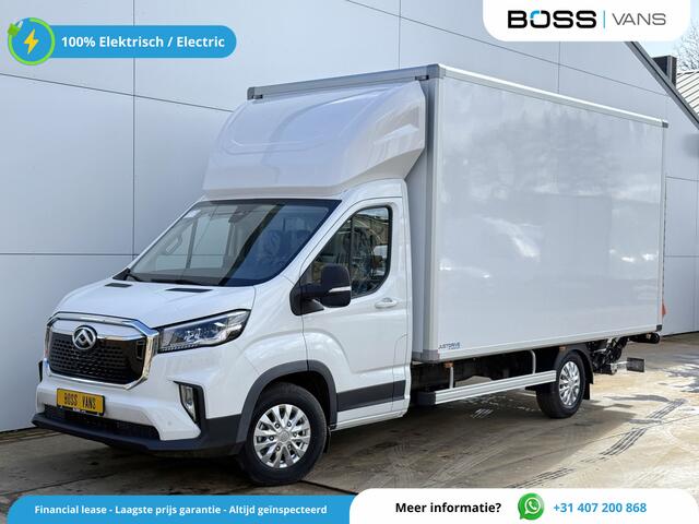 Maxus eDELIVER 9 65kWh Nieuw! DHollandia Laadklep 172km WLTP 204PK 80kW Snelladen Carplay Adaptieve Cruise Control LED Airco Koffer Bakwagen Meubelbak