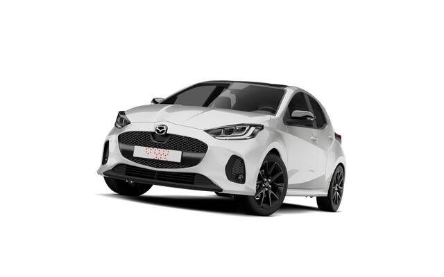 Mazda 2 Hybrid Prime-Line | 15-inch stalen velgen met wielcover, Silver | Achteruitrijcamera | Bandenspanningwaarschuwingssysteem
