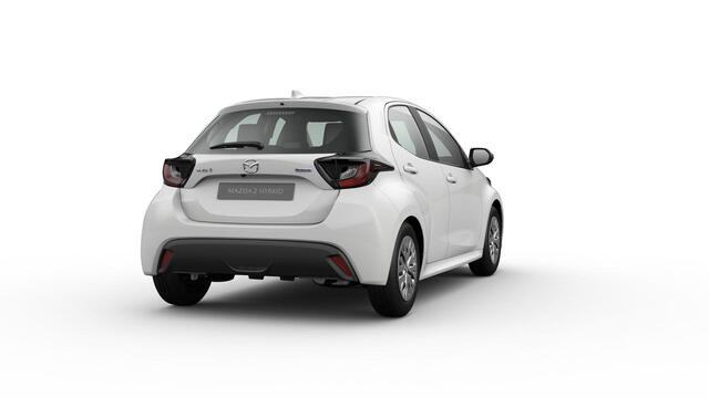 Mazda 2 Hybrid Prime-Line | 15-inch stalen velgen met wielcover, Silver | Achteruitrijcamera | Bandenspanningwaarschuwingssysteem