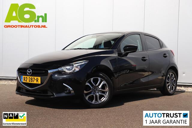 Mazda 2 1.5 Skyactiv-G GT-Luxury Automaat Half Leder Head Up Display Navigatie Carplay Achteruitrijcamera Stoelverwarming Clima Cruise Keyless Entry