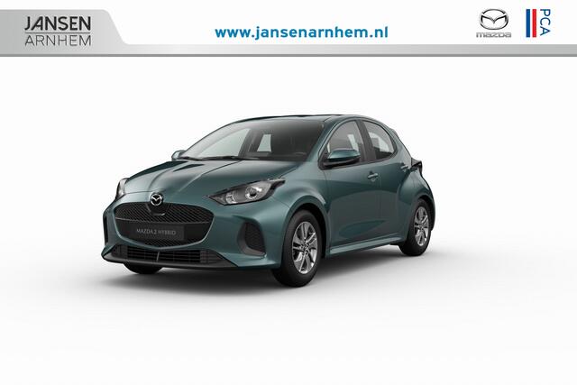 Mazda 2 Hybrid Prime-Line | 15-inch lichtmetalen velgen, Silver | Achteruitrijcamera | Automatisch dimmende binnenspiegel