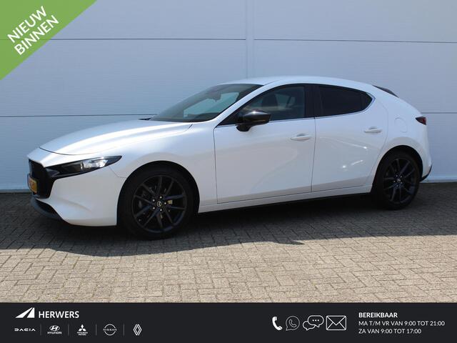Mazda 3 2.0 e-SkyActiv-G M Hybrid 122 / Navigatie + Apple Carplay/Android Auto / Cruise Control Adaptief / Head-Up Display / 18" Lichtmetalen Velgen / Airco /