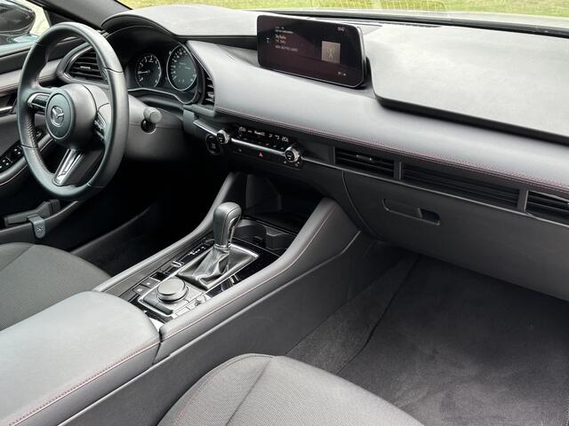 Mazda 3 2.0 e-SkyActiv-G M Hybrid 150 Homura NL-Auto, 1e Eig, Dealer Ondh., Navigatie, Apple Carplay /Android Auto, A.Rij-camera, Parkeerhulp v., Add. Cruise Controle, Head-Up, Stoelverw.
