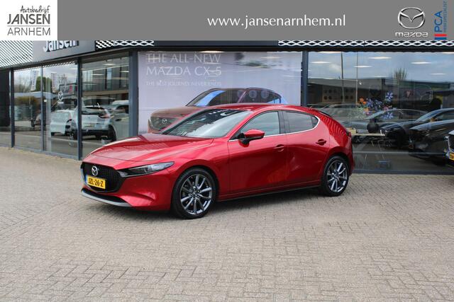 Mazda 3 HB 2.0 e-SkyActiv-G 122 M Hybrid Luxury , Leder, i-Activesense Pack, 360 Camera, Bose, All Season, Apple Carplay, Android Auto, Adap.Cruise, Stoel/Stuurverwarming, LMV 18 Inch, PDC, LkA, BSM, HUD