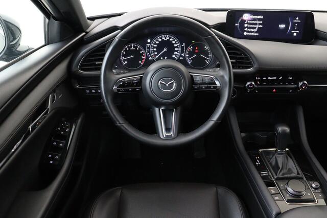 Mazda 3 2.5 E-SKYACTIV-G M HYBRID 140 TAKUMI -BOSE|360°CAM|HEAD-UP DISP.|LEDER|POWER-SEATS|STOEL/STUURVERW.|ADAP.CRUISE|BLIS|PRIVACY.GLAS|KEYLESS|18"
