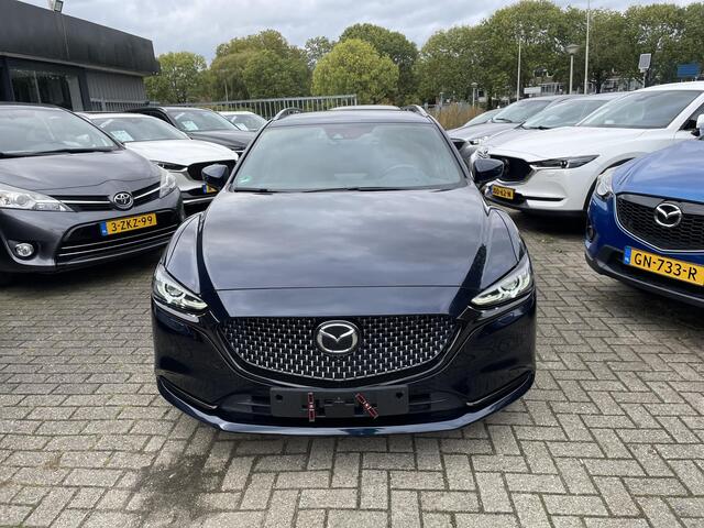 Mazda 6 Sportbreak 2.5 SkyActiv-G 194 Signature , Automaat, Trekhaak, Bruin Leder, LMV 19 Inch, 360 Camera, HUD, Adap. Cruise, LKA, Stoel/Stuurverwarming, Stuurverwarming, Bose, Clima, PDC
