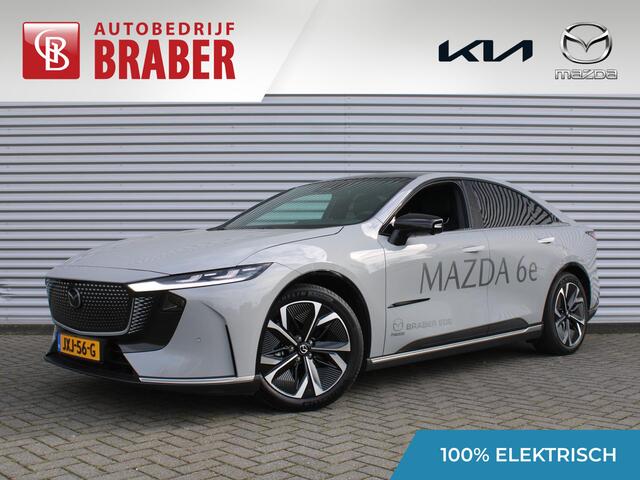 Mazda 6 6e Takumi Long Range 80 kWh | Stuur-/stoelverwarming + ventilatie | 360 camera | Pano dak | Zwart leer | 19" LM | HUD | LED | Elek. stoelverst. |