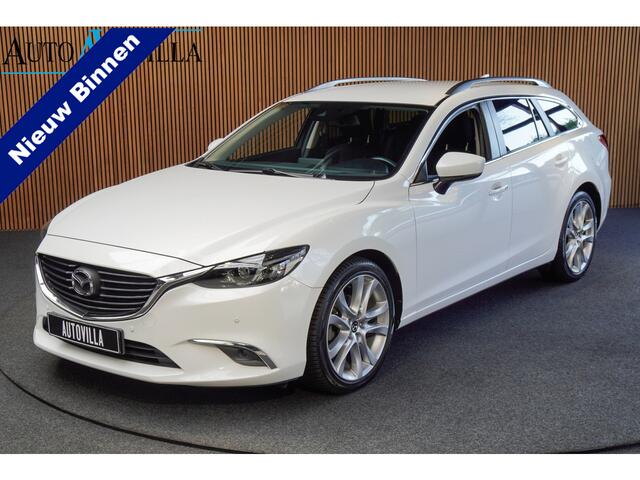 Mazda 6 Sportbreak 2.0 SkyActiv-G 165 Aut. Leer Navi Camera Bose Stuur- & stoelverwarming Climate PDC Metallic lak LM velgen