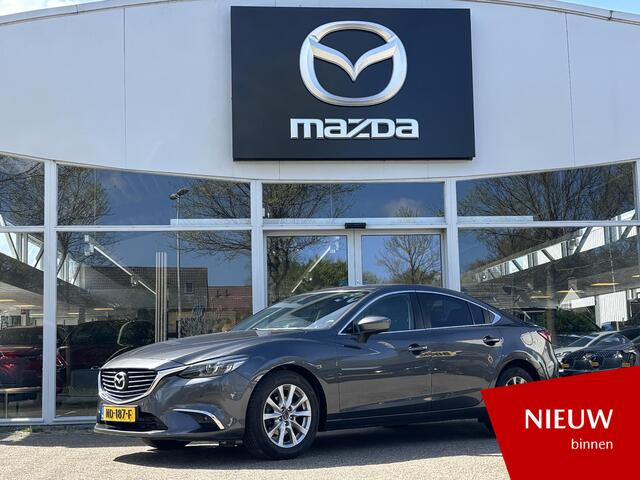 Mazda 6 2.0 SkyActiv-G 145 Skylease+ NL-Auto, Dealer Onderh., Navigatie, Apple Carplay / Android Auto, A, Rij-Camera, Stoel verwarming, Cruise Controle, Licht metaal .