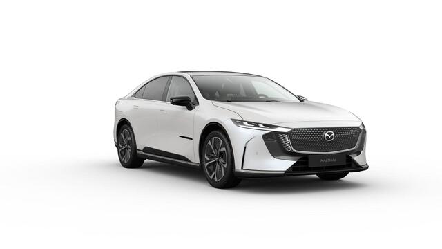 Mazda 6 6e Takumi Business Edition 68.8 kWh / Crystal White Pearl / Zwart kunstleder