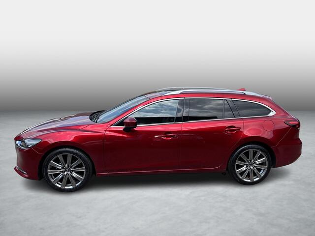 Mazda 6 Sportbreak 2.5 SkyActiv-G 194 Luxury , Automaat, Trekhaak, Schuifdak, Leder, Adap.Cruise, 360 Camera, Bose, HUD, Navi, Stoelventilatie/Verwarming