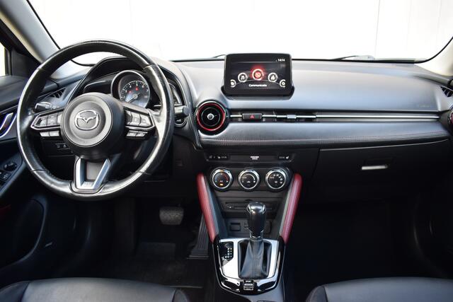 Mazda CX-3 2.0 SkyActiv-G Automaat TS+ Zwart Leder | LED | Bose | Head-Up | Afn. Trekhaak | Keyless
