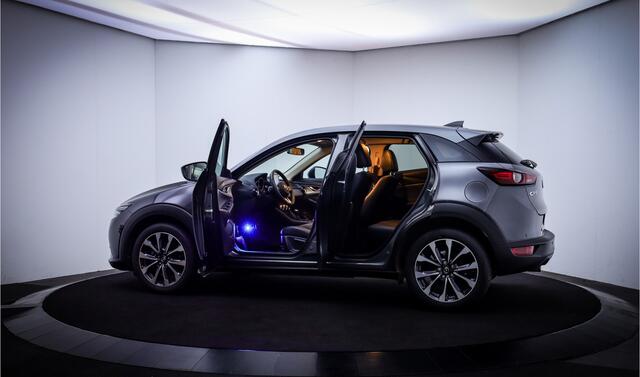 Mazda CX-3 2.0 Aut.SkyActiv-G FULL LED | HEAD UP | CAMERA | LEDER | CARPLAY | STOELVERW | NAVI | BLINDSPOT | PDC V+A | LMV 18''