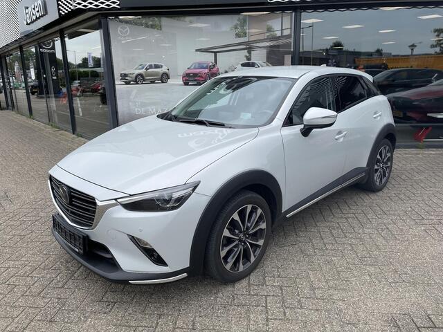 Mazda CX-3 2.0 SkyActiv-G 121 GT-M , Automaat, Trekhaak, Adap. Cruise, HUD, 360 Camera, Bose, Stoelverwarming, Stuurverwarming, LKA, Navi, Apple Carplay, LMV 18 Inch, Half Leder