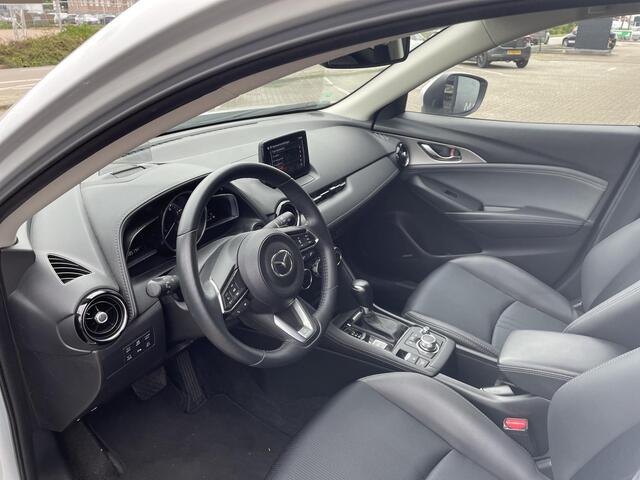 Mazda CX-3 2.0 SkyActiv-G 121 GT-M , Automaat, Trekhaak, Adap. Cruise, HUD, 360 Camera, Bose, Stoelverwarming, Stuurverwarming, LKA, Navi, Apple Carplay, LMV 18 Inch, Half Leder