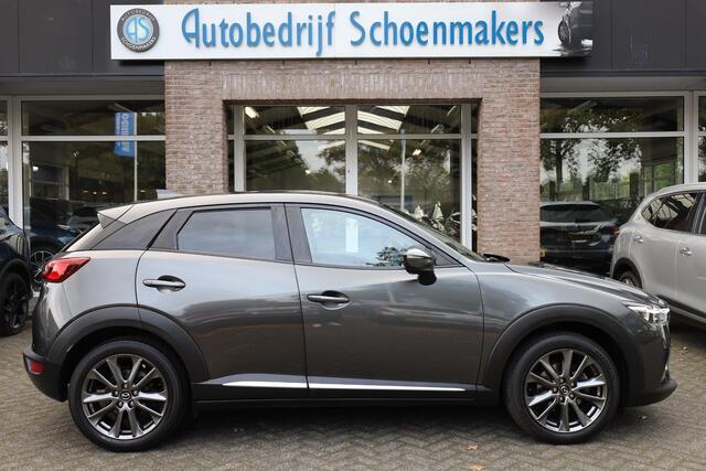 Mazda CX-3 2.0 SkyActiv-G 150 GT-M 4WD LEER/ALCANTARA MEMORY HUD STOELVERW. CAMERA CRUISE CLIMA NAVI LANE-ASSIST DAB PDC 18''LMV