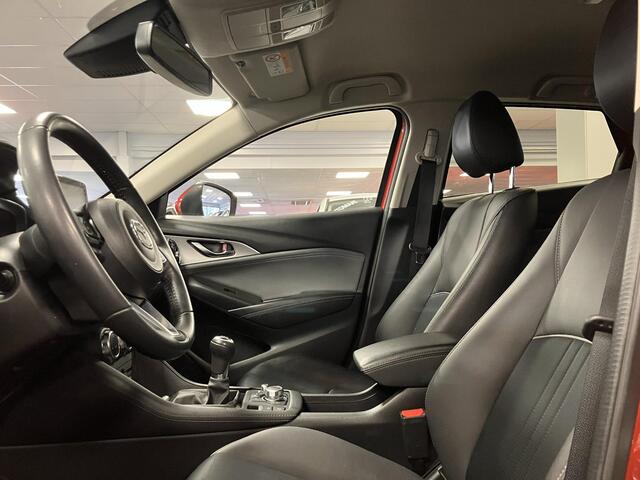 Mazda CX-3 2.0 SkyActiv-G 121 Luxury , Trekhaak, Half Leder, Clima, Cruise, Camera, Stoelverwarming, Apple Carplay, Android Auto, LMV 18 Inch, HUD, PDC, LKA, BSM,