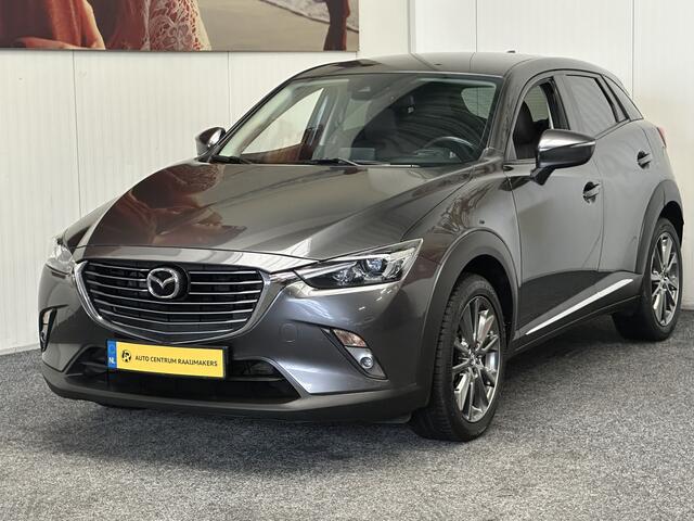 Mazda CX-3 2.0 SKYACTIV-G 120 SKYLEASE+ HEAD-UP DISPLAY CRUISE CONTROL CLIMATE CONTROL BLUETOOTH TELEFOON RIJSTROOKSENSOREN DODEHOEKSENSOREN ACHTERUITRIJCAMERA ZEER MOOI !! 3010