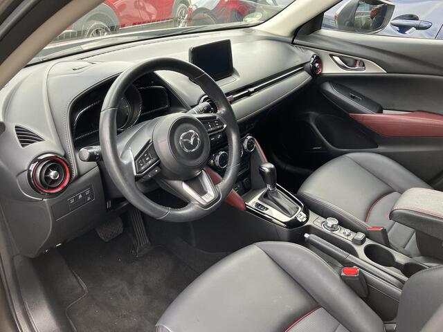 Mazda CX-3 2.0 SkyActiv-G 120 GT-M , Automaat, Trekhaak, Half Leder, Bose, Camera, LMV 18 Inch, Stuur/Stoelverwarming, Adap.Cruise, Clima, Apple Carplay, Android Auto, PDC, LKA
