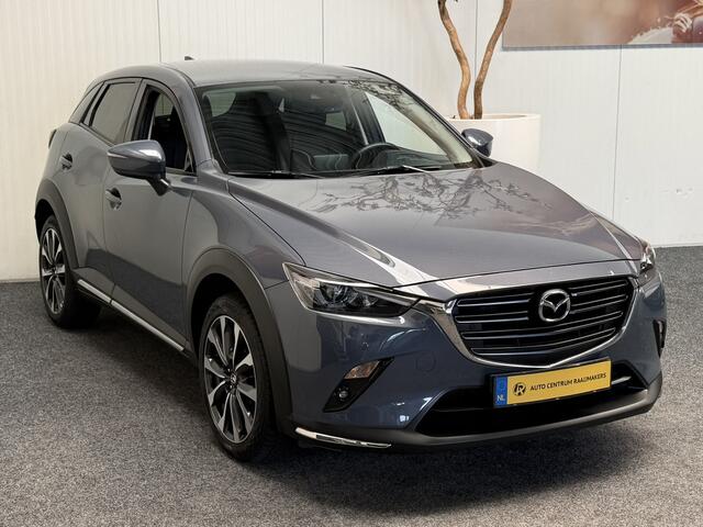 Mazda CX-3 2.0 SKYACTIV-G 121 LUXURY NAVIGATIE CRUISE CONTROL HEAD-UP DISPLAY KEYLESS GO RIJSTROOKSENSSOREN DODEHOEKSENSOREN ACHTERUITRIJCAMERA ZEER MOOI !!
