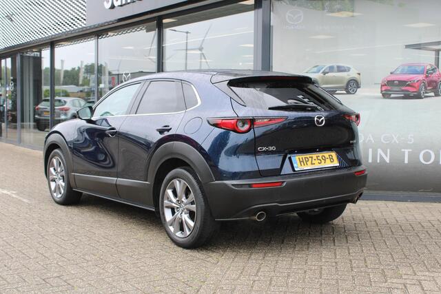 Mazda CX-30 2.0 e-SkyActiv-G 122 M Hybrid Luxury , Automaat, Trekhaak, Leder, Navi, Adap.Cruise, LMV 18 Inch, HUD, Stuur/Stoelverwarming