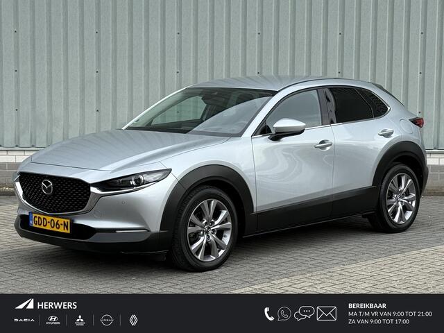 Mazda CX-30 2.0 e-SkyActiv-G M Hybrid Comfort / Automaat / Trekhaak Afneembaar 1.300 KG Trekgewicht / Dealer Onderhouden / Parkeersensoren Voor & Achter / 360 Graden Camera / Climate Control / Bose Audio / Adaptieve Cruise Control / Navigatie / Stoel- & Stuurverwarmi