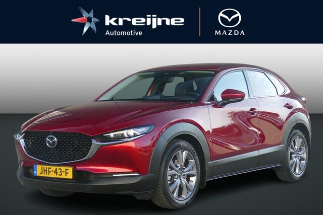 Mazda CX-30 2.0 e-SkyActiv-X M Hybrid Luxury | TREKHAAK | 360* CAMERA | LEER | ALL-SEASON BANDEN | RIJKLAARPRIJS |