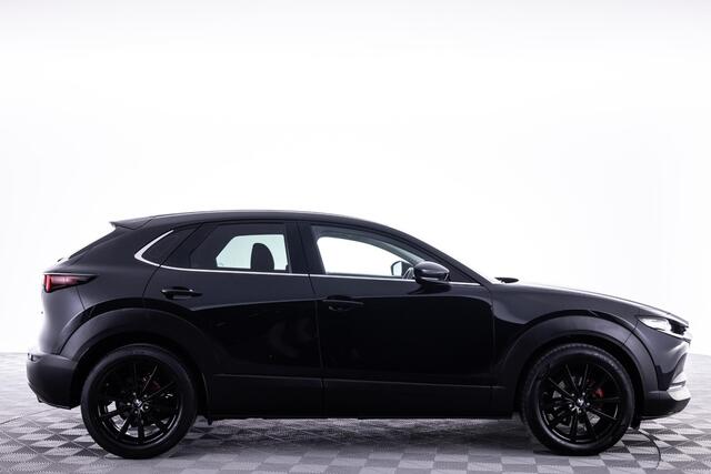 Mazda CX-30 2.0 e-SkyActiv-X M Hybrid Comfort AUTOMAAT | TREKHAAK | 18"VELGEN BLACK GLOSS | APPLE CARPLAY | A.CAMERA | HEAD UP DISPLAY | NAVIGATIE | NED. AUTO | DEALER ONDERHOUDEN |