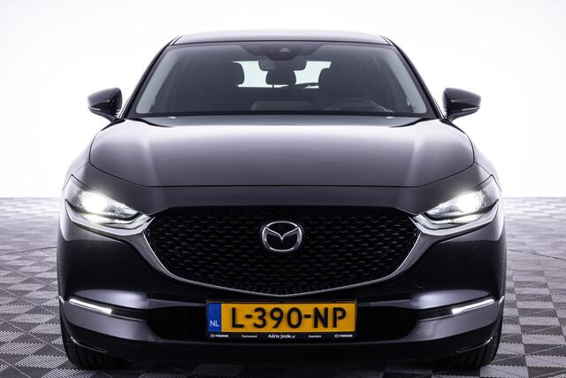 Mazda CX-30 2.0 e-SkyActiv-X M Hybrid Comfort AUTOMAAT | TREKHAAK | 18"VELGEN BLACK GLOSS | APPLE CARPLAY | A.CAMERA | HEAD UP DISPLAY | NAVIGATIE | NED. AUTO | DEALER ONDERHOUDEN |