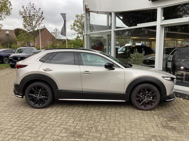 Mazda CX-30 2.0 e-SkyActiv-X M Hybrid Homura 186 PK motor / Aeropakket / Roofrails / Dorpelbeschermers/ Sportpakket/ Navigatie/ Apple Carplay/ Android Auto/ Automaat