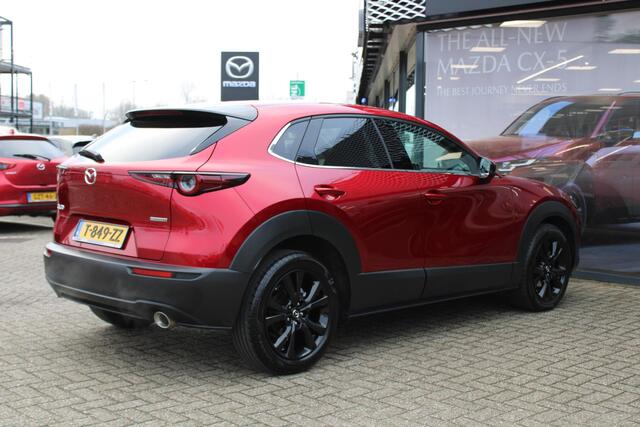Mazda CX-30 2.0 e-SkyActiv-X M Hybrid Homura , Clima, LMV 18 Inch, Stoelverwarming, Navi, Apple Carplay, HUD, PDC, Camera, Elektrische klep, Adap. Cruise, Stoffen bekleding